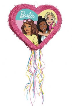 PINATA - EN FORME DE CŒUR BARBIE ET SES AMIS